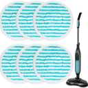 iSingo 6 Pack Mop Pads Replacement Compatible with Pursteam ScrubMaster Steam Mop Cleaner, Washable & Resuable Microfiber Mop Head Refills