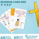 60 Prayer Cards Mini Scripture Cards with Assorted Bible Verses for Bible Studies, Inspirational Religious Christian Gifts for Family - JK0407