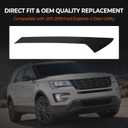 A-Pillar Molding Trim kit w/Clips Compatible with 2011-2019 Ford Explorer Right Passenger Side Outer Windshield Molding Trim Replace BB5Z-7803144-AA 926-451 BB5Z7803136AA BB5Z7803136AB BB5Z7803136BA
