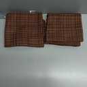 Kevin Textile Pack of 2 Decorative Outdoor Waterproof Throw Pillow Covers Stripe Square Pillowcases Modern Cushion Cases for Patio Couch Bench 18 x 18 Inch Coffee