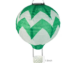 Hot Air Balloon Solar Lantern with Flickering Flame Light, 11.8Inch White