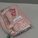 Fasrom Chenille Letter Medicine Bag, Preppy Patch Meds Bag for Travel, Pill Bottle Organizer with Puffy Handles, Portable Cosmetic Toiletry Storage Makeup Case for Women, Pink (Bag Only)