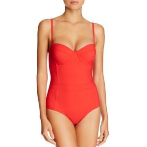 One Piece Swimsuit Tummy Control - Slimming Bathing Suit V Wired Full Coverage 2025 Swimwear, Medium