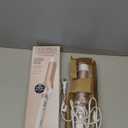 Conair Double Ceramic 1 -Inch Curling Iron, 1 -Inch Barrel Creates Soft Waves & Curls, Hair Curler for Use on Medium & Long Hair, White/Rose Gold