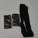 CHARMKING Compression Socks for Women & Men Circulation (3 Pairs) 15-20 mmHg is Best Support for Athletic Running Cycling (Small-Medium, 01 Balck/Black/Black)