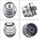 HZEL Car Oil Filter Housing Cap Assembly, OEM# 15620-31060 15643-31050 Vehicle Oil Filter Housing Cover, Aluminum Automotive Replacement Accessories Compatible with Venza Avalon RX350