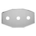 Westbrass Three-Hole Remodel Plate, Polished Chrome, D505-26, 1 Pack