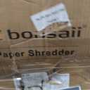 Bonsaii 12-Sheet Micro Cut Shredders for Home Office, 60 Minute P-4 Security Level Paper Shredder for CD, Credit Card, Mails, Staple, Clip, with Jam-Proof System & 4.2 Gal Pullout Bin C266-B