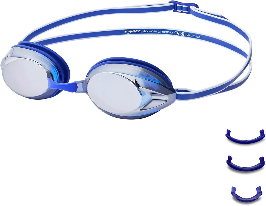 Amazon Basics Unisex Swim Goggles (Blue) Amazon Basics Unisex Swim Goggles (Blue)
