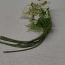 Artificial Flowers 8 Bundles 20 White Artificial Daisy Flowers UV Resistant Outdoor Fake Wildflowers with Stems Faux Greenery Shrubs Plants Arrangements for Home Garden Vase Decor