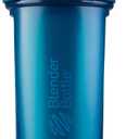 BlenderBottle Classic V2 Shaker Bottle Perfect for Protein Shakes and Pre Workout, 28-Ounce, Ocean Blue