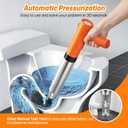 Electric Toilet Plungers for Bathroom,4 in 1 Toilet Unclogger,Auto-Inflation Toilet Plunger Clog Remover Get Instant Result,High Pressure Toilet Plunger Heavy Duty for Washbasin,Sinks,Floors Drain