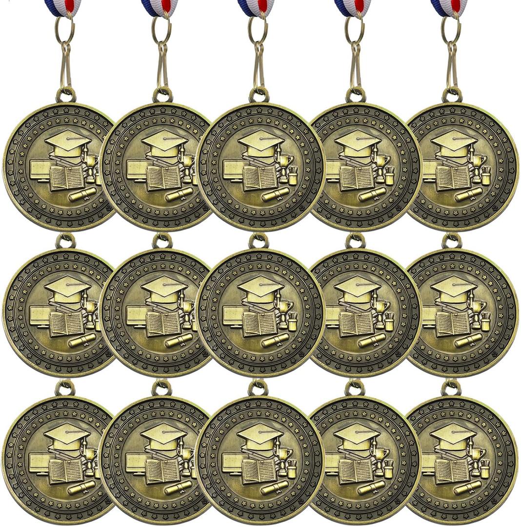 16 Pcs Outstanding Student Scholastic Metal Medals Scholastic Award Medals with Ribbons Academic Award Prize Gift for Education, Recognition, Achievement 16 Pcs Outstanding Student Scholastic Metal Medals Scholastic Award Medals with Ribbons Academic Award Prize Gift for Education, Recognition, Achievement
