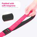 Colaseeme Light Up Dog Leash, LED Pet Leashes USB Rechargeable, Glow Safety Dogs Lights at Night (4FT,Pink)