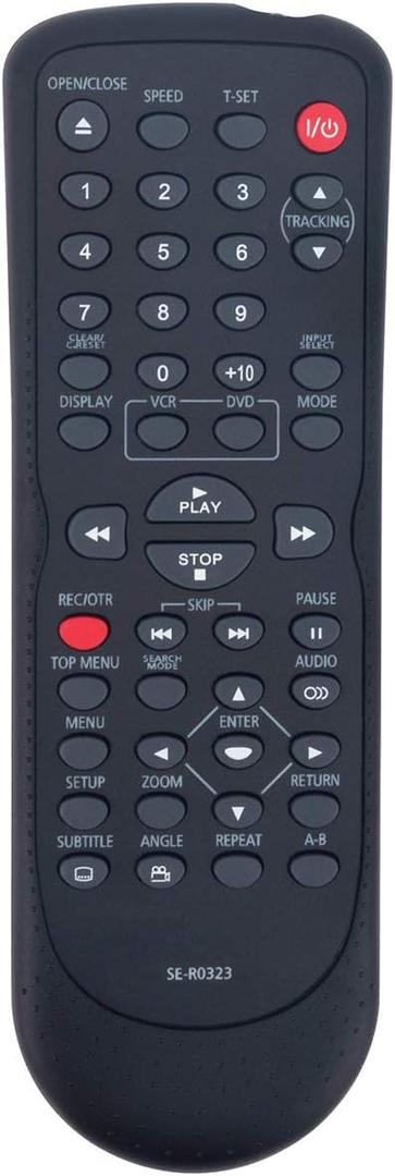 SE-R0323 Replacement Remote Control Applicable for Toshiba DVD VCR Player SD-V296 SD-V296KU SDV296 SDV296KU SD-V296-K-TU