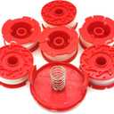 Weed Eater String for Craftsman CMZST0653 CMZST065,0.065" 30Ft String Trimmer Line,20V Electric Weed Wacker String Trimmer Spool(6 Spool,1 Spring,1 Cap CMZST120SC)