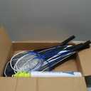 HIRALIY Badminton Rackets Set for Backyards, Lightweight Badminton Set of 2/4, Includ Rackets, Birdies, 1 Carrying Bag, Outdoor Games for Adults Family Kids Beginners