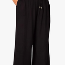 Plus Size Wide Leg Drawstring Linen Pants 3XL
