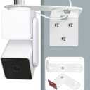 2Pack Metal Swivel Wall Mount Bracket for Wyze Cam Pan V3/V2, Wyze Cam V4/3/2 and Suitable for 1/4 inch Screws Security Camera ,Max Cover Both Sides of The House 300