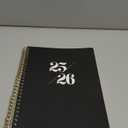 Monthly Planner 2025-2026, 21 Months Calendar Planner 2025-2026, April 2025 - December 2026, 7" x 10", 25-26 Monthly Calendar, Perfect for School Office Home Planning - Black