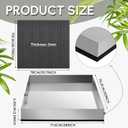 Tandefio 28" x 30" x 2.5" Washing Machine Drain Pan Washing Machine Tray for Floor Protection Heavy Duty 304 Stainless Steel Dishwasher Leak Pan with Drain Hole and Anti-slip Bottom Pad