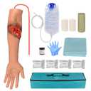 Laceration Wound Simulation Arm Kit Lacerated Arm and Fractured Training Model for First Aid Training and Medical Education