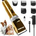 Professional Dog Grooming Clippers for Thick Coat - Dog Hair Trimmer for Grooming- Sheep Shears for Thick Hair – Pet Grooming Clippers for Dogs, Cats, Sheeps, Horse (Gold)
