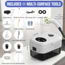 Portable Steam Cleaner, 6-gears Adjustable Handheld Steamer with 1.3L Tank, High-Heat Pressurized Steamer for Home, Floor, Grout, Car and Tile Cleaning with 11pcs Accessories