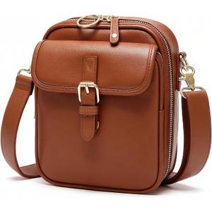 Small Crossbody Bags for Women Vegan Leather Messenger Purses, Vintage Wallet Anti Theft Shoulder Handbags with Card Slots