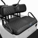 EZGO Seat Covers, Golf Cart Seat Covers for EZGO TXT 1994-2013 and EZGO RXV OEM Ordinary Seat Thick Marine Leather Custom Diamond Comfortable/Anti-Scratch/Anti-Fading/Easy to Install