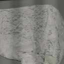 ABYOVRT Women One Shoulder Lace Top Irregular Hem Backless Crop Tops See Through Sheer Tank Tops Going Out Clubwear (Medium, White)