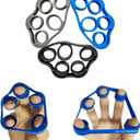 Airisland Finger Stretcher Hand Resistance Bands Hand Extensor Exerciser Finger Grip Strengthener Strength Trainer Gripper Set for Arthritis Carpal Tunnel Exercise Guitar and Rock Climbing 3pcs