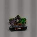 Hamiledyi Resin Hollow Hideout House for Aquarium Decoration Fish Tank Accessories Betta Cave with Lifelike Moss for Shrimp Fish Shelter