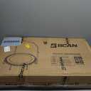 BCAN BT2 450/550LBS Mini Rebounder Trampoline for Adults with Bar, Fitness Trampoline with Bungees, Adjustable Handle, Stable & Quiet, Indoor Outdoor, Whole-Body Workout & Relaxation at Home-40IN/48IN