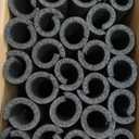 Amylove 24 Pcs 3.3 Feet Foam Pipe Insulation Foam Tube Insulating Water Pipe Pool Swim Noodles Pre Slit Heat Preservation Pipes Covers for Tubing Outdoor Winter Freeze Protection(Black, 1 Inch)