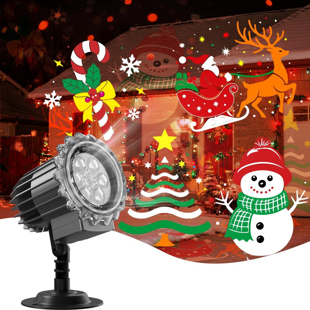Christmas Lights Outdoor, Christmas Decor Lights，Holiday Lights for Xmas，Waterproof Christmas Decorations Lights Outdoor Indoor for Yard House Wall Garden
