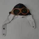 Pilot Aviator Fleece Warm Hat Cap (Brown)