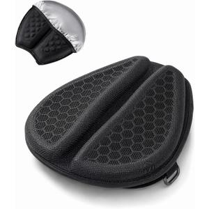 Hexrider Motorcycle Seat Cushion, 3D Honeycomb Cooling Gel Pad for Long Rides, Universal Non-Slip Shock Absorbing Seat Cover for Motorcycle Accessories, Foldable Breathable Cushion for Rider 1