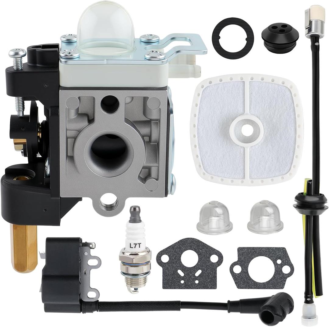 Carbhub Carburetor with Ignition Coil for Echo SRM 210 SRM-230 SRM211 GT200 HC150 HC151 PE200 PE201 PPF210 PPF211 Trimmer Brushcutter Replacement Number ZAMA RB-K75 Echo A021000740 A021000741