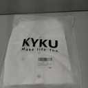 KYKU Men's Hawaiian Shirt Short Sleeve - Tropical Summer Beach Button Down Shirt with Pocket (White, XL)