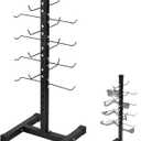 Frienda Steel Lat Bar Organizer, Home Gym Accessories, Lat Pulldown Attachments Cable Attachment Storage Rack Cable Attachments for Gym Rack Storage Heavy Duty Steel Organizer Home Use