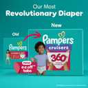 Pampers Diapers - Cruisers 360 - Size 5, 56 Count, Babyproof up to 100% Leakproof Pull-On Diaper