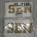 Serencatcher Basketball Senior Night Party Decorations, 12Pcs Basketball Senior 2025 Sash, Class of 2025 Graduation Gifts Senior Cheer Cheerleader Sashes Satin White Sash with Glitter Letters