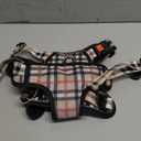 IVY&LANE No Pull Dog Harness with Leash Set, Reflective No Choke Pet Vest,Adjustable Oxford Dog Vest Harness with Easy Control Handle for Large Dogs (Checkered Beige,XL)