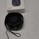 EasyAcc USB Small Desk Fan, Slumber Pod Fan [360Rotatable Head &Powerful ] 3 Speeds Portable Personal Table Travel Fan for Sleeping Desk Cruise Ship Dorm Bedroom Office Office (No Battery) (Black)