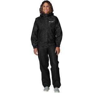 FROGG TOGGS Women's Classic All-Purpose 2-Layer Waterproof Breathable Rain Suit (Medium, Black) FROGG TOGGS Women's Classic All-Purpose 2-Layer Waterproof Breathable Rain Suit (Medium, Black)