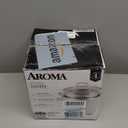 Aroma Housewares 6-Cup (Cooked yield ) / 1.2Qt. Select Stainless Pot-Style Rice Cooker, & Food Steamer, One-Touch Operation, White