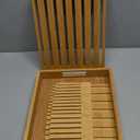 Bamboo Bread Slicer for Homemade Bread - Large 10.5 Bread Slicing Guide, Stable Bread Cutter for Artisan & Sourdough Rounds Loaves, Practical Gift for Families (No Knife)