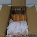 Wooden Shirt Hangers - Pack of 30 Sturdy Wood Hangers, Ideal for Laundry & Everyday Use, Heavy Duty, Natural