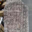 Vintage Area Rug 6x9 Brown Washable Living Room Large Carpet Non Slip Bedroom Indoor Office Low Pile Traditional Distressed Retro Accent Rug for Dining Room Kitchen